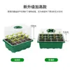 Caixa de Mudas 6 Furos/12 Furos Aumentada Conjunto de Três Peças com Tampa Vaso de Mudas Suculenta Vegetal Vaso de Cultivo Metabo