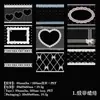 Yanjipet Cinta de Encaje Serie Vintage INS Tema de Encaje Diario DIY Decoración Pegatinas Reutilizables