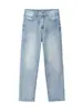 Ropa para Hombre Maple House / Jeans de Pierna Ancha Azul Claro para Hombre Primavera/Otoño 2026, Corte Holgado, Marca de Moda, con Letras Estampadas, Pantalones Largos de Mezclilla para Hombre