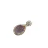 Pulsera Morada Popular en Forma de Huevo y Set de Anillos de Xiaohongshu, Estilo Vintage, Elegantes Accesorios de Collar