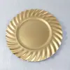 Plato de Carga de Plástico Europeo y Americano Fiesta Navideña de Vacaciones Boda Fiesta Palacio Lujo Ligero Retro Plato de Cena Decorativo