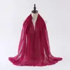Cachecol de Bolhas Popular Transfronteiriço para Mulheres 2025 Novo Cachecol de Cor Sólida Cachecol Xale Decorativo Quente da Moda Fabricante Atacado