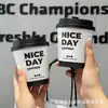 Vaso de Papel Desechable para Café, Vaso de Papel Aislado Hueco de Doble Capa, para Llevar Bebidas Calientes, Vaso de Papel Desechable Ecológico con Tapa