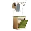 Caja de Almacenamiento de Ropa para el Hogar Plegable con Ruedas Gran Capacidad Tapa Abatible Caja de Almacenamiento Dormitorio Ropa Edredón Extra Grande Gabinete de Almacenamiento