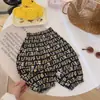 Novas Calças de Algodão Estilo Lanterna Soltas à Prova de Mosquitos de Verão para Meninos e Meninas, Calças Longas Casuais Estilosas e Versáteis para Bebês e Crianças Pequenas