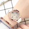 Relógio de Pulso Feminino Xiaoya À Prova D'água Estilo Coreano Novo Simples Luminoso Moderno Strass Quartzo 1256