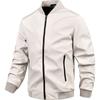 Jaqueta Transfronteiriça Jaqueta Casual Simples Versátil de Primavera e Outono Masculina Top Esportivo Solto com Gola Baseball Masculino