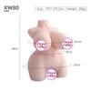 Boneca Sólida de Silicone Integral de Meio Corpo Sem Esqueleto, Masturbador Masculino Feito em Molde, Copo de Avião, Vagina e Nádegas Virgens, Atacado e Dropshipping