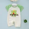 Mameluco de Verano para Bebé Algodón Puro Estampado de Dibujos Animados de Manga Corta para Gatear para Bebés Niños y Niñas Ropa para Recién Nacidos