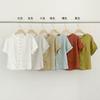 Camiseta EVERTRUE para Mujer Verano 2024 Cuello Redondo Nuevo Estilo Coreano Manga Corta Burbuja Holgada Tencel 51393