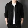 Cárdigan con Capucha Sudadera de Rizo Chaqueta de Manga Larga para Hombre Primavera y Otoño Versátil Tendencia Tops