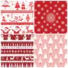 12 Hojas/Paquete Celebración Festiva Navideña Intercambio de Regalos Base de Papel para Decoración Árbol de Navidad DIY Material de Corte Papel Transfronterizo