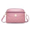 Bolsa de Couro Bordada, Pequena Bolsa Transversal para Mulheres, Bolsa de Ombro Versátil, Bolsa Feminina de Grande Capacidade, Padrão Geométrico, Mini Bolsa de Mão, Leve