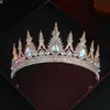 Accesorios Europeos y Americanos Transfronterizos para el Cabello tipo Corona de Novia, Corona de Aleación Más Vendida en Aliexpress para Vestidos, Tocados para Peinado de Boda