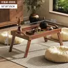 Mesa Dobrável Sala de Chá Mesa de Café Bandeja de Chá Sentar no Chão Tatame Janela de Canto Mesa de Estudo para Casa Sala de Estar Quarto Peitoril da Janela Mesa Baixa