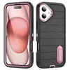 Funda de teléfono Amazon a prueba de tres impactos, serie Apple Air, diseño de cobertura total con un soporte invisible, 3 en 1, adecuada para iPhone 18