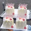 Decoração de Bolo Dia dos Namorados Chinês 2025 Enfeite de Acrílico Casal Feriado Amor Mesa de Sobremesas Enfeite