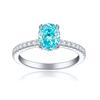 Anillo transfronterizo de plata esterlina S925 con corte de flor de hielo de 1,5 ct y forma de denier con cortador de fuegos artificiales, anillo de mujer con diamantes de alto carbono de 6 x 8
