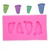 Pie Pie Pegamento Molde Pliegue Azúcar Chocolate Pastel Decoración Molde DIY Molde para Hornear