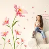 (Nua) Adesivos de Parede de Flores Criativas Papel de Parede Romântico para Sala de Estar Parede da TV Autoadesivo Quarto Aconchegante Parede ao Lado da Cama