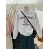 Sudadera con capucha cálida y gruesa de terciopelo, cuello redondo holgada, para mujer, Otoño e Invierno