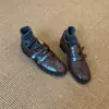 Mocasines de mujer con doble tira de velcro para ir al trabajo, nuevo estilo retro 2026, tacón grueso elegante, versátiles