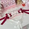 Diadema Estilo Blancanieves Lolita, Collar con Lazo, Lindos Accesorios para el Cabello, Tocado Lolita, Accesorios para Chicas Estilo Japonés