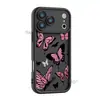 Funda de Teléfono Mariposa Estilo Ins de Alta Apariencia Más Vendida en Europa y América para Mujeres, Funda de Silicona para Teléfono para iPhone 16/17 Pro