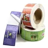 Etiquetas Autoadhesivas Bopp Personalizadas con Serigrafía Plateado Scratch-Off Color en Relieve UV Empacadas en Rollo para Productos Médicos y de Cuidado de la Salud