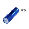Luz Púrpura LED liga de alumínio multifuncional doméstico mini iluminação detector UV detector de dinheiro lanterna portátil