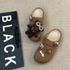 Oso Galleta de Dibujos Animados Sandalias Birkenstock Moda Otoño e Invierno Estilo Retro Ropa Exterior Cálida Medias Zapatillas para Niñas