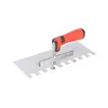Popular Paleta Dentada de Acero al Carbono, Cuchilla Dentada para Yeso, Herramienta Especial para Colocar Azulejos, Herramientas para Yeso y Revoque al por Mayor