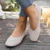 Zapatos de Mujer Talla Grande 2025 Nuevo Estilo Zapatos de Mujer Primavera y Otoño Estilo Coreano Punta Fina Zapatos Planos Bajos Mocasines Slip-On Venta al por Mayor de Zapatos de Mujer