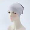 Sombrero Tubular Multicolor Anti-Pilling y Anti-Decoloración, Color Puro, Algodón Puro, Sombrero Base de Algodón Mercerizado, Pañuelo para la Cabeza de Algodón, Para Mujer, Elástico y Transpirable