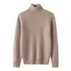 Suéter de cuello alto para niños suéter 100% lana para niños top cálido para niños medianos y mayores otoño e invierno capa base para bebé engrosada para niñas