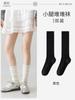 Calcetines holgados grises estilo fino de verano para dar forma a las piernas y pantorrillas, algodón puro, estilo ballet Miu, calcetines largos de verano para mujer