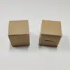 Caja de embalaje de papel Kraft plegable diaria retro caja de embalaje de caramelos de color primario Kraft caja de caramelos cartón