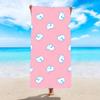 Toalla de playa absorbente de secado rápido, impresa, de microfibra, de terciopelo de doble cara, para natación, protector solar, chal, venta al por mayor