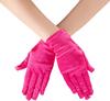 Guantes Blancos de Joyería Satén de Seda Super Largos Protección Solar Alta Gama Fotográficos Elásticos Etiqueta Joyería Vestido Negro Supervisión Compra