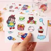Pegatinas Lindas de Dibujos Animados, Pegatinas para Vaso de Agua Transparentes a Precio Especial, Pegatinas Impermeables para Estudiantes, Pegatinas Decorativas para Diario con Corazón de Niña, Pequeños Regalos