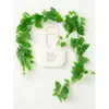 Decoração Folha de Rabanete Verde de Rattan Folhas de Árvore Falsas Cipós Verdes Cipós de Flor de Plástico Tubos de Água Dutos de Ar Condicionado Cobertura Folhas Verdes