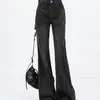 Jeans Negros Grises Sin Costuras para Mujer Moda Otoño e Invierno 2024 Nuevos Pantalones de Herradura Altos