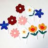 Dê a Você uma Florzinha Vermelha, Conjunto de 6 Toppers para Bolo, Inserções de Borda de Flores para Festa de Aniversário, Decorações Festivas para Mesa de Sobremesas