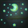 Feifan Luminoso Mg-Ym024 Acuarela Luna Brillante y Estrellas Decoración de Pared para Baño Inodoro Pegatina Venta al por Mayor