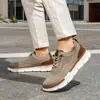 Zapatos Casuales para Hombre Talla Grande 48 Británico Brock Tendencia de Moda Superficie Tejida Fly Transpirables Ligeros Mocasines Deportivos