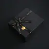 Caixa de Presente Preta Laço de Amor Lembrança de Luxo Caixa Vazia Caixa de Presente de Aniversário de Luxo Caixa de Presente Criativa