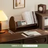 Estantería pequeña de escritorio, estante de almacenamiento, organizador de escritorio de oficina, soporte para lectura, estante de almacenamiento y exhibición para libros ilustrados