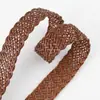 Cinturón Tejido Simple y de Moda para Mujer, Vestido Decorativo de Gama Alta, Hebilla de Pin sin Perforación, Fábrica de Cinturones Hechos a Mano para Niñas