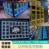 Azulejo de Piso Abisal 3D Luz Escenario Bar Luz de Piso de Inducción Luminosa Espejo de Mil Capas Personalizado Succión Magnética Inalámbrica Guangzhou Industrial