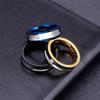 Joyería de acero inoxidable de fábrica al por mayor anillo simple de acero de titanio para hombre y mujer diamante creativo geométrico anillo de pareja joyería